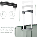 Hardshell Luggage Spinner Suitcase with TSA Lock Lightweight Expandable 28'' (Single Luggage) Green + ABS + 28 Inch