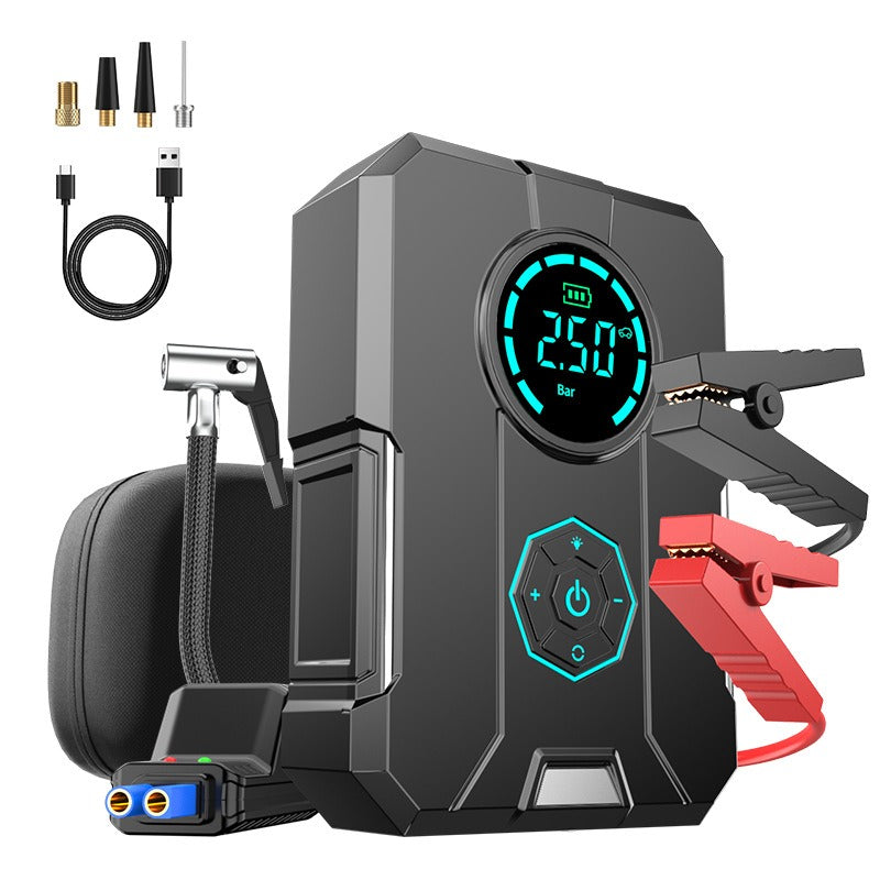 Car mounted tire inflator emergency start power supply Jump Starter - V.I.P Digital Presence