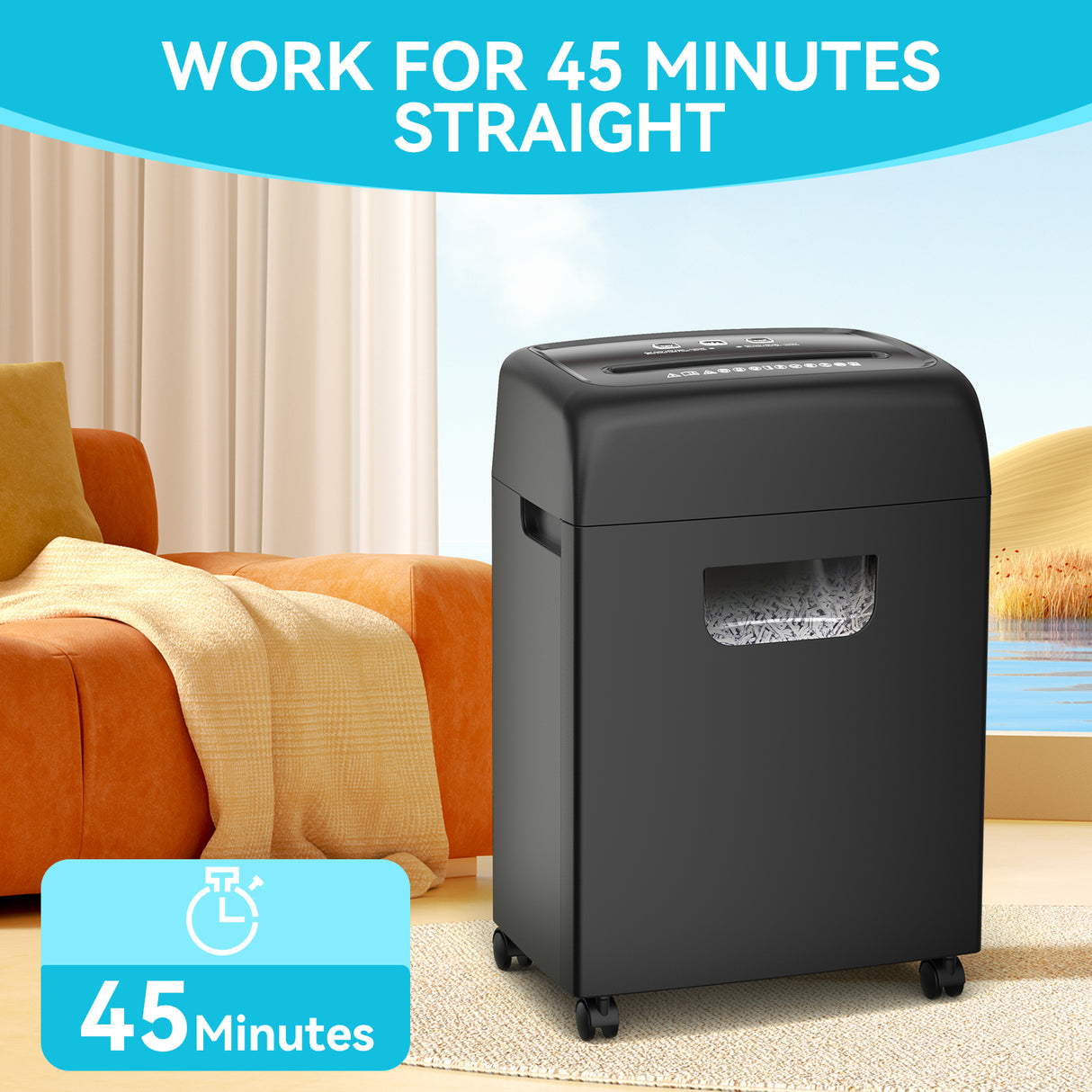 PAPER SHREDDER CROSS CUT LARGE BIN HIGH SECURITY LOW NOISE - V.I.P Digital Presence