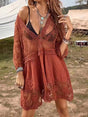 Sexy lace loose beach vacation hooded skirt bikini jacket swimsuit women - V.I.P Digital Presence
