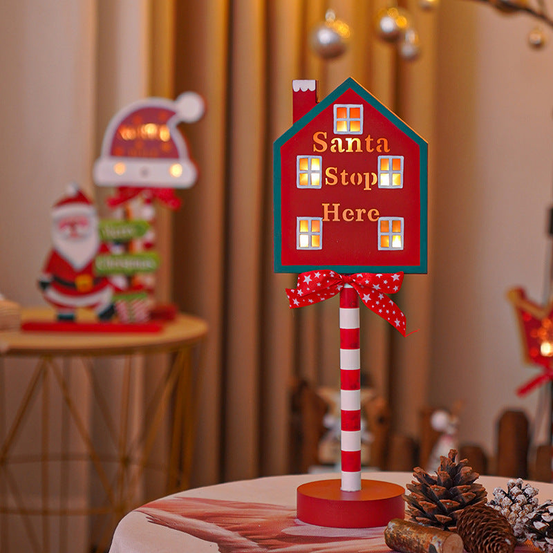 LED Christmas decorative lights, stop signs, Christmas hats, crown shaped lights, storefront ambient lights - V.I.P Digital Presence