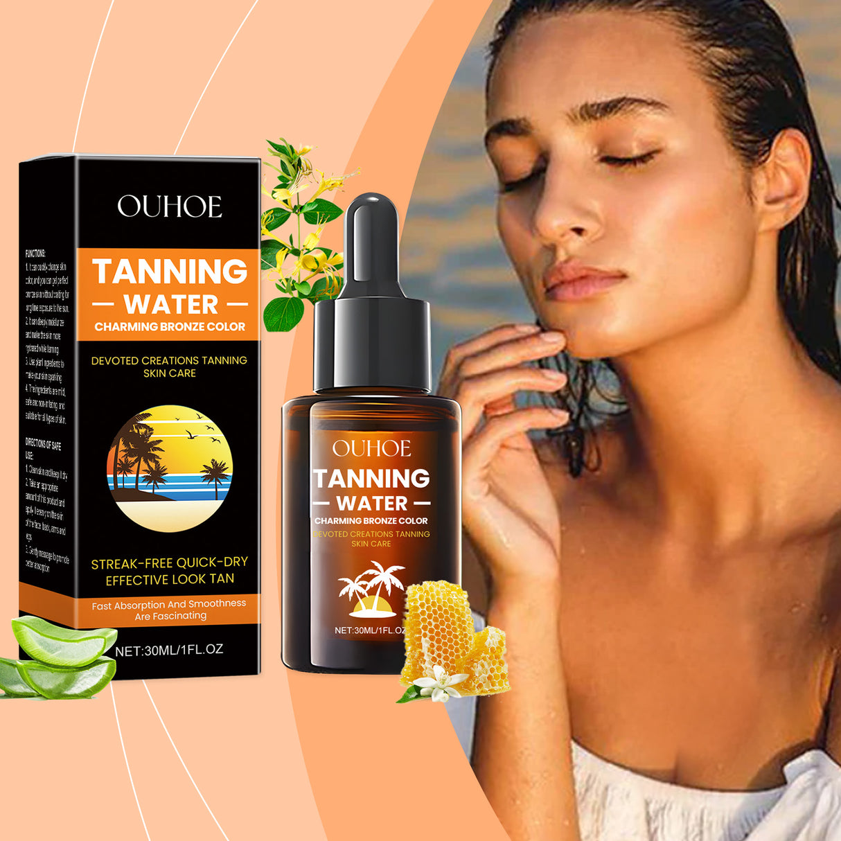 Black Essence, Summer Outdoor Body Care Natural And Even Skin Tanning Moisturizing Essence - V.I.P Digital Presence