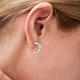Moissanite 925 Sterling Silver Earrings - V.I.P Digital Presence