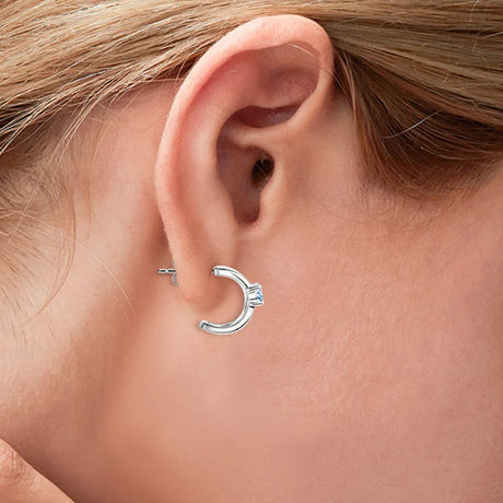 Moissanite 925 Sterling Silver Earrings - V.I.P Digital Presence