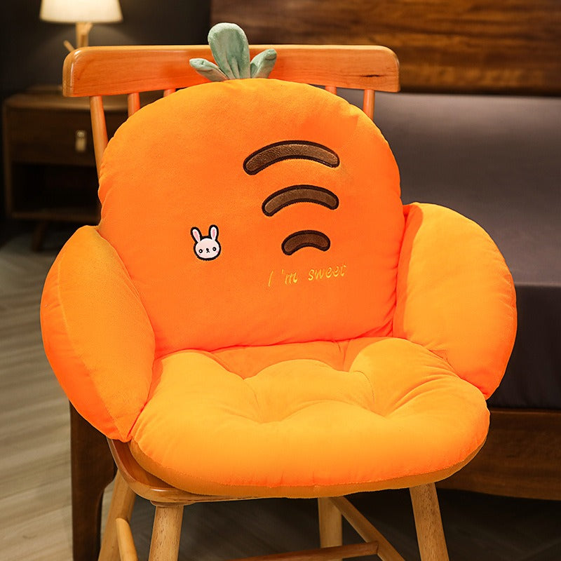 Cushion Office Long Sitting Waist Protection Cushion Integrated Seat Cushion Student Dormitory Chair Plush Backrest Cushion - V.I.P Digital Presence