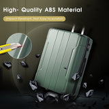 Hardshell Luggage Spinner Suitcase with TSA Lock Lightweight Expandable 28'' (Single Luggage) Green + ABS + 28 Inch