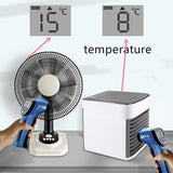 USB Mini Portable Air Conditioner Humidifier Purifier 7 Colors Light Desktop Air Cooling Fan Air Cooler Fan for Office Home - V.I.P Digital Presence