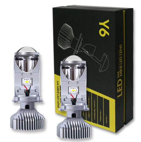 AILEO Canbus 90W/Pair Lamp H4 LED Mini Projector Lens Automobles Bulb 20000LM Conversion Kit Hi/Lo Beam Headlight 12V24V RHD LHD - V.I.P Digital Presence