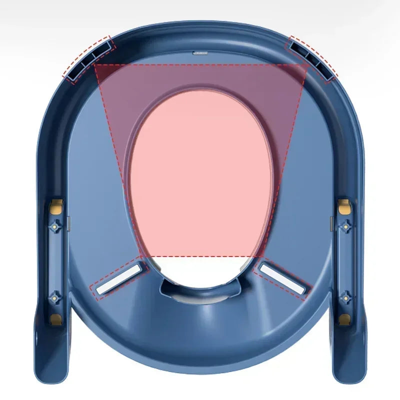 Stair Style Children's Toilet Boy and Girl Baby Toilet Folding Rack Step Stool Child Step Toilet Seat Ring Baby Potty Toilets - V.I.P Digital Presence