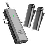 Wireless lavalier microphone 3-in-1 mobile phone camera sound card AI noise reduction Tiktok live broadcast wireless microphone - V.I.P Digital Presence