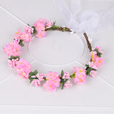 Hawaiian flower garland headband, bride's wedding headdress, bridesmaid's photo, simulated flower wreath, mini flower - V.I.P Digital Presence