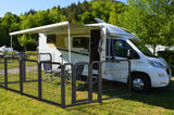 Outdoor dog fence, 8-piece board dog fence. 31 inch portable pet sports fence. Black, 26.3 inches wide x 31.5 inches high. - V.I.P Digital Presence