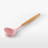 11-Piece Barreled Cooking Utensils Set With Wooden Handle Pink - V.I.P Digital Presence