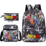 Youth Dragon Ball Backpack Student Shoulder Bag Travel Bag 3-Piece Set - V.I.P Digital Presence