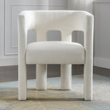 Contemporary Designed Fabric Upholstered Accent Chair Dining Chair for Living Room, Bedroom, Dining Room, Beige - V.I.P Digital Presence