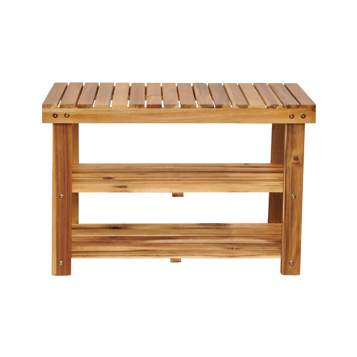 Acacia Wood Shoe Rack Bench Strong Weight Bearing Upto 200 LBS Best Ideas For Entryway Frontdoor Bathroom, Natural Color. - V.I.P Digital Presence