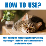 Pet Finger Wipes, Ear Care Finger Cover Ear Wax Ear Mite Cleaning Care - V.I.P Digital Presence