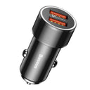 Baseus Dual USB  Charge QC 3.0 Car Charger  Fast Charging Universal 36W Car USB Charger - V.I.P Digital Presence