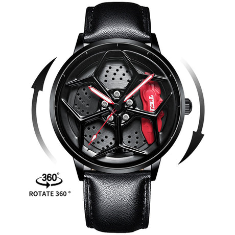 New Top Brand Luxury Mens Watches Stainless Steel Car Wheel Hub Quartz Watch For Men Military Sport Watch Relogio Masculino - V.I.P Digital Presence