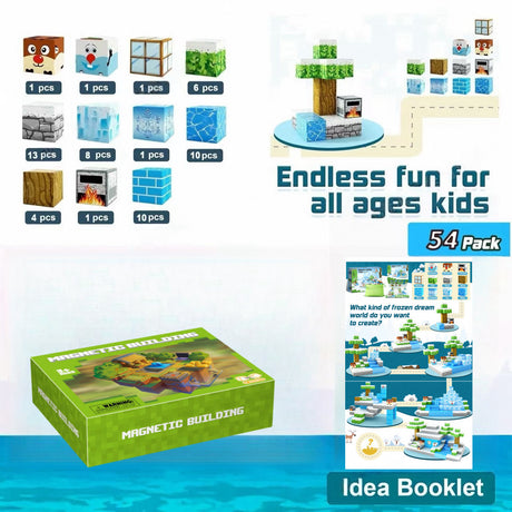 My Building World Magnetic Cube DIY Cherry Blossom Mountain Children's Educational Puzzle Assembly Toy Gift - V.I.P Digital Presence