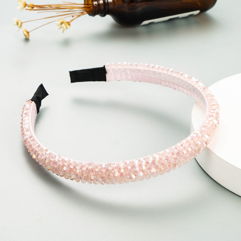 Fish Line Braided String Crystal Hair Band Korean Temperament Senior Sense Wash Face Headband - V.I.P Digital Presence