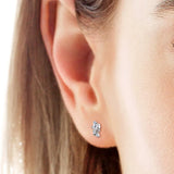 925 Sterling Silver Moissanite Stud Earrings - V.I.P Digital Presence