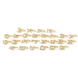 26 English letters micro inlaid zircon nose clip fake nose ring without hole puncture nose ornament - V.I.P Digital Presence