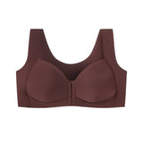 Smooth thin bra front buckle sexy gathering without steel ring adjustment women's underwear - V.I.P Digital Presence
