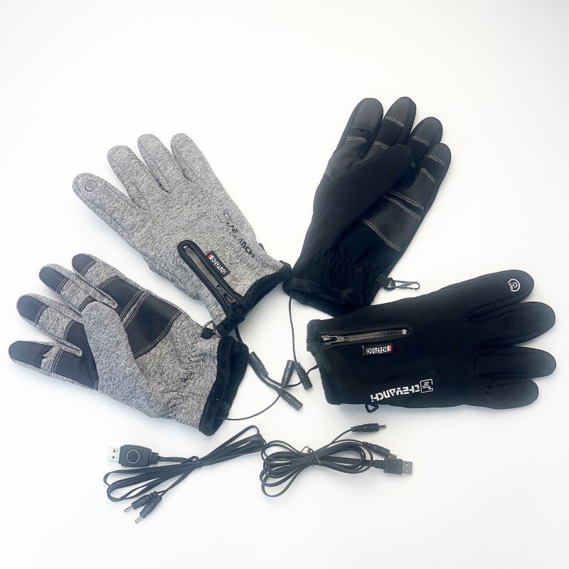 USB electric fishing gloves, 5-finger fully heated winter warm gloves, bare finger touch screen sports - V.I.P Digital Presence
