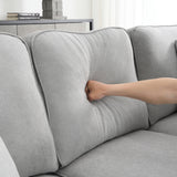 [VIDEO provided] [New] 108*85.5" Modern U Shape Sectional Sofa 7 Seat Fabric Sectional Sofa Set - V.I.P Digital Presence