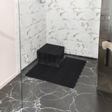 12 x 12 inch black interlocking deck tiles, plastic waterproof, weighing up to 6613 pounds, with a rose pattern pack of 12 - V.I.P Digital Presence