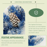 A set of 4 artificial Christmas trees, including flower garlands, flower garlands, and 2 entrance trees, equipped with LED light - V.I.P Digital Presence