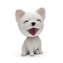 Cute doll decorations in the car, resin bobblehead dog animal bulldog, creative cute car ornaments - V.I.P Digital Presence