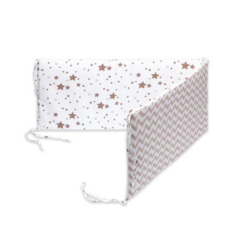 Print Baby Bed Bumper Double-faced Detachable Newborn Crib Around Cot Protector Kids Room Decor - V.I.P Digital Presence