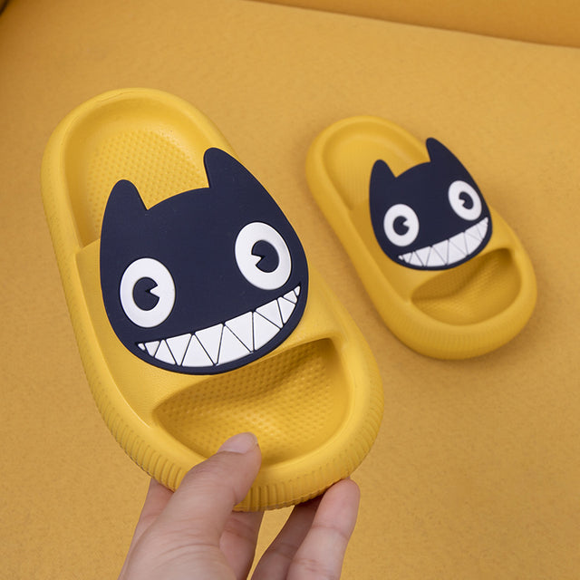 Big-Eyed Black Cat Cartoon Sandals One-Piece Soft Bottom Soft Face Parent-Child Amazon Baby Children's Slippers - V.I.P Digital Presence