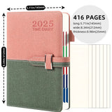 Schedule English Plan Office Efficiency Manual Calendar Notebook