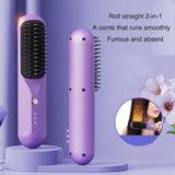 Household and business travel wireless portable electric heating small shape straightening comb - V.I.P Digital Presence