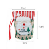 Christmas Apple Bag Accessories Linen Cartoon Santa Claus Snowman Gift Bag Candy Bag Gift Bag - V.I.P Digital Presence