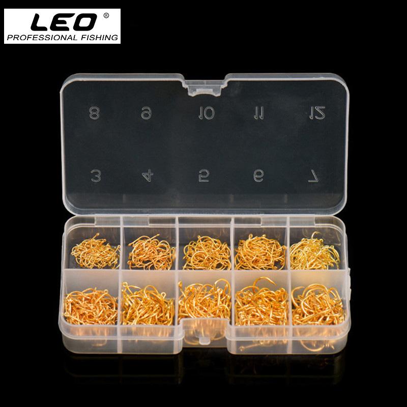 LEO 600PCS/BOX High Carbon Steel Fishing Hooks Sharp Barbed Circle   3#-12# - V.I.P Digital Presence