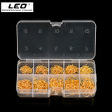 LEO 600PCS/BOX High Carbon Steel Fishing Hooks Sharp Barbed Circle   3#-12# - V.I.P Digital Presence