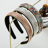 Korean Version Of The Same Trend Color Full Drill Non Slip Headband Women's Simple Headdress Pressure Hair Wash Face Hair Accessories - V.I.P Digital Presence