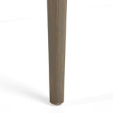 Outdoor Square Acacia Wood Table with Straight Legs, Gray - V.I.P Digital Presence