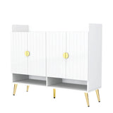 U-Can shoe cabinet with door, 11 layers with adjustable shelves, modern wooden shoe cabinet (PVC surface) - V.I.P Digital Presence