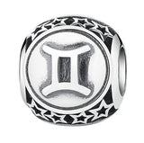 BAMOER 925 Sterling Silver Aquarius Star Sign Zodiac Beads Charms fit Bracelets PSC048 - V.I.P Digital Presence