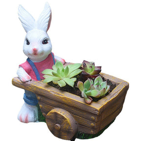 Succulent plant small flower pot rabbit flower pot resin ornament - V.I.P Digital Presence