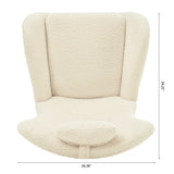 Rocking Chair - with rubber leg and cashmere fabric suitable for living room and bedroom