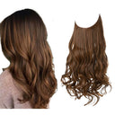 European And American Wig Piece Female Fishline Hair Extension Piece Chemical Fiber Matte High Temperature Silk Long Curly Human Hair - V.I.P Digital Presence