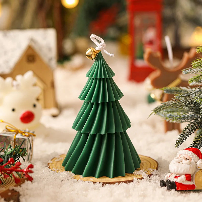 Cute Christmas Tree Candles Novelty Christmas Gifts Mini Wax Candle Red Green Scented Candles for Home Decor - V.I.P Digital Presence