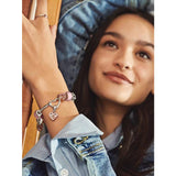 Women's spring buckle TO basic chain DIY color chain heart O shape bracelet - V.I.P Digital Presence