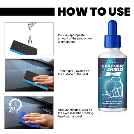 Ceramic Leather Coating, Automotive Interior Seat Leather Protection Refurbished Bright Curing Coating Liquid - V.I.P Digital Presence